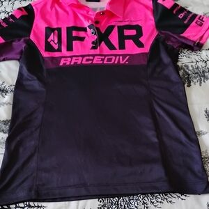 Kids Pink and Black Racing Shirt
